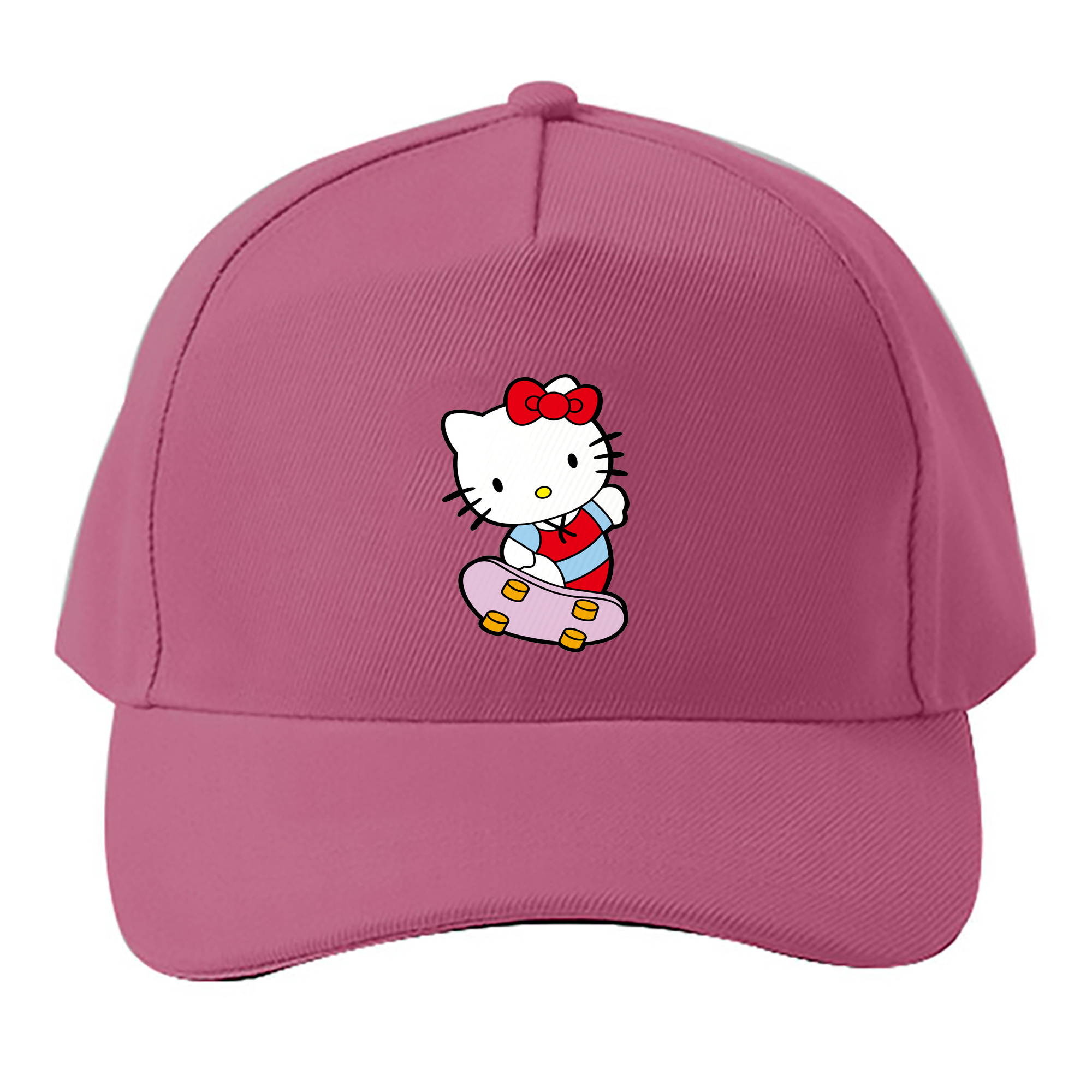 （画像用） Hello Kitty ハローキティ ベースボールキャップ 綿100％ 男女兼用 帽子 スポーツ